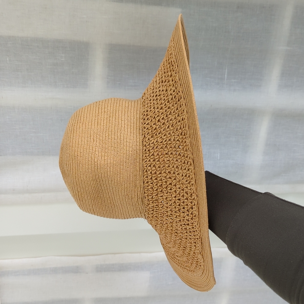 JCrew Straw wide brim hat